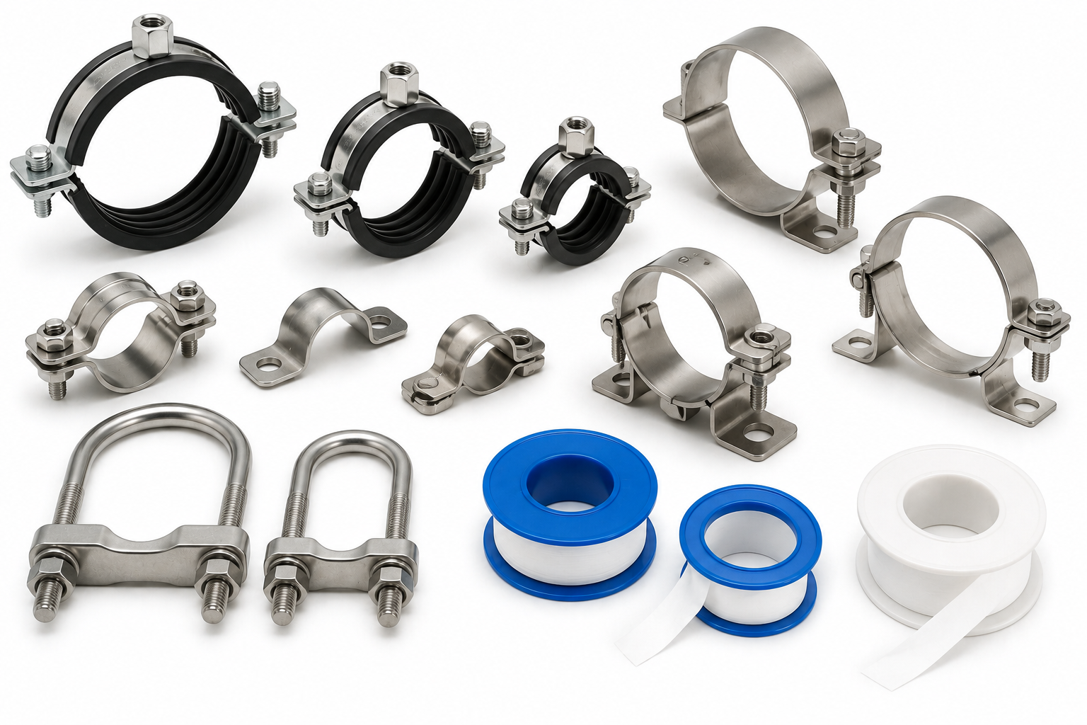 Pipe Clamps & PTFE Tape