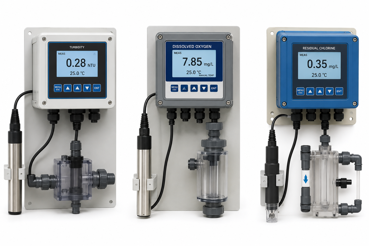 Turbidity, DO & Residual Chlorine Analyzers